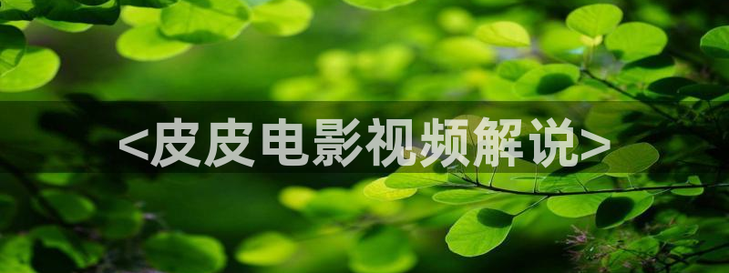 星空影视伦理：<皮皮电影视频解说>