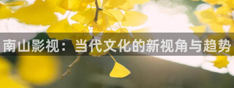 星空影视在线观看电视剧免费：南山影视：当代文化的新视角与趋势